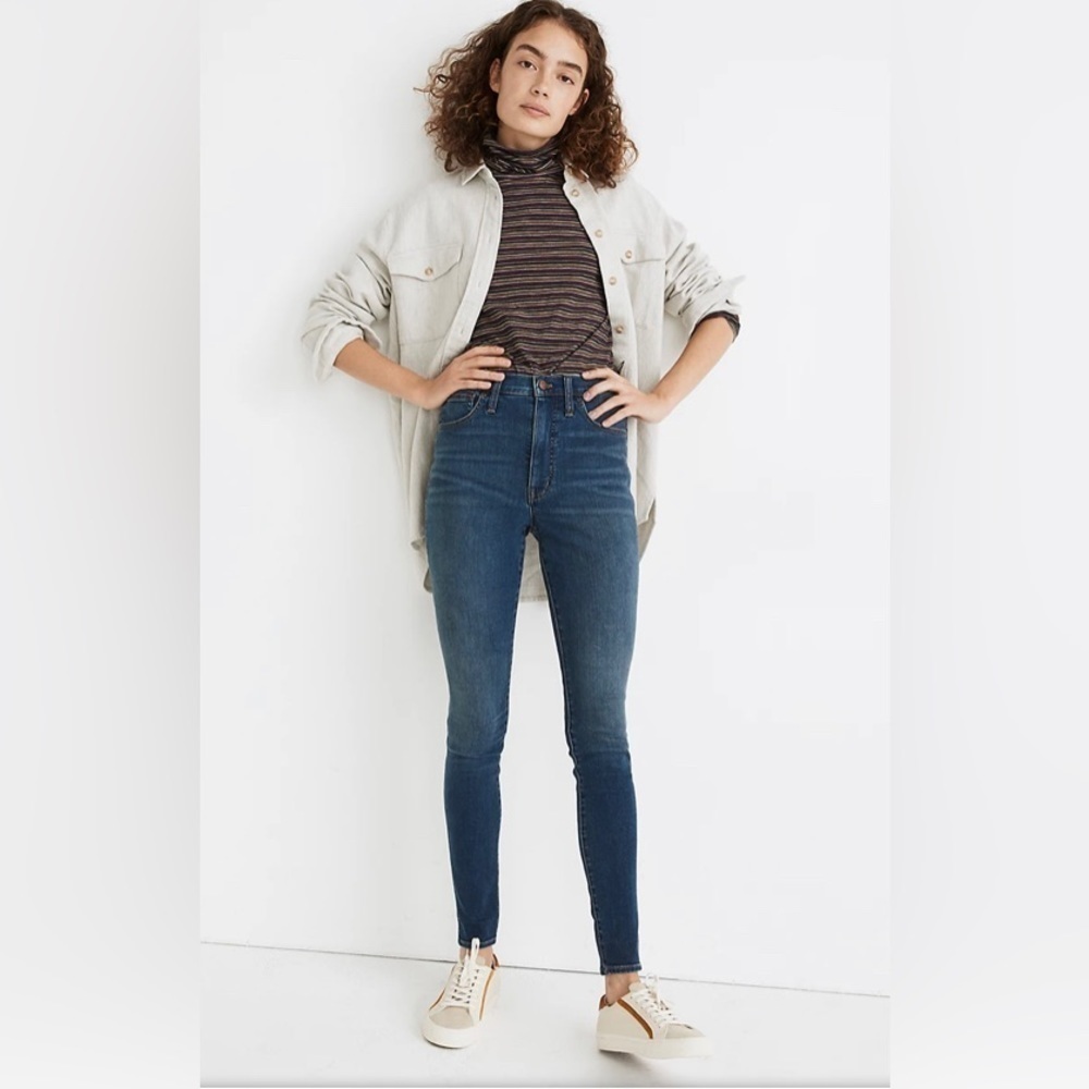 MADEWELL Sz 32 10” Roadtripper Mid-Wash  Skinny Stretchy Comfort Jeans